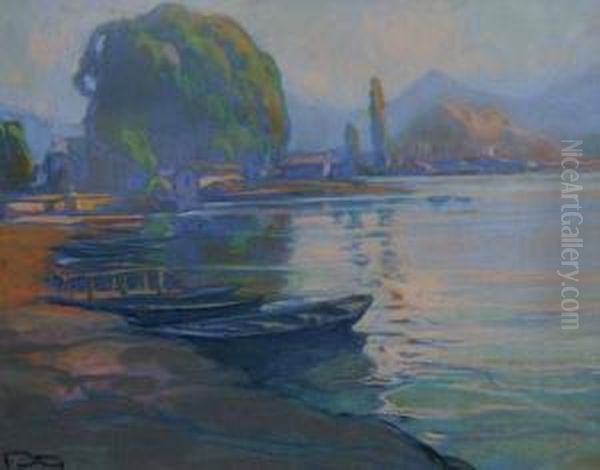  Barque Accostee  Oil Painting by Fortuney