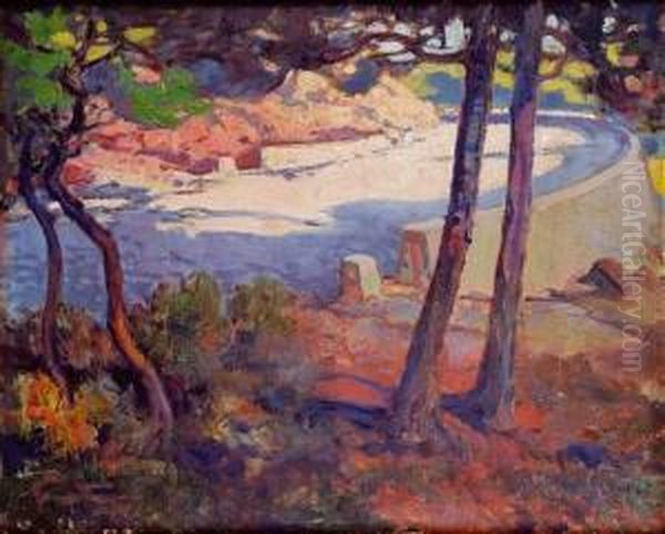 Chemin Ensoleille Et Paysage Du Midi Oil Painting by Fortuney