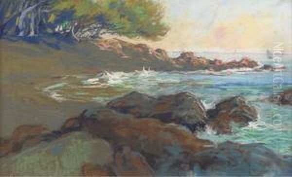 Crique Mediterranee Oil Painting by Fortuney