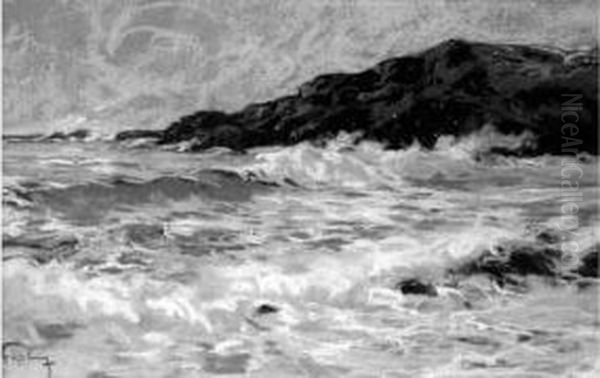 Bord De Mer Oil Painting by Fortuney