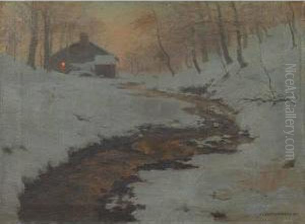 Evening Quietude Oil Painting by Alexis Fournier