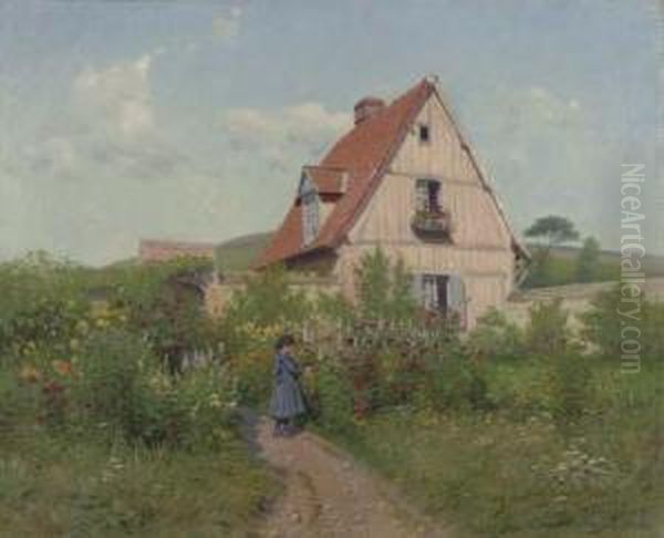 Wild Garden Oil Painting by Alexis Fournier