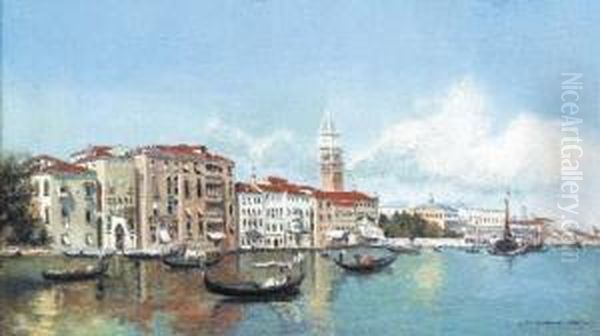 The Grand Canal Oil Painting by Alexis Fournier