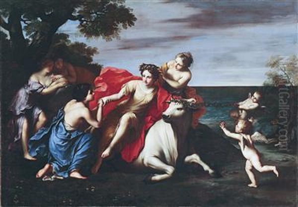 The Rape Of Europa Oil Painting by Marcantonio Franceschini)