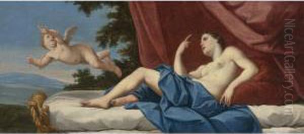 Cupid Fleeing From The Wounded Venus Oil Painting by Marcantonio Franceschini)