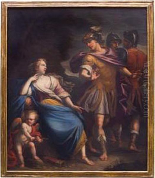 Enea Abbandona Didone Oil Painting by Marcantonio Franceschini)