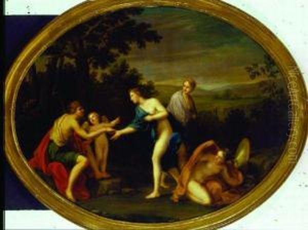Judgment Of Paris Oil Painting by Marcantonio Franceschini)