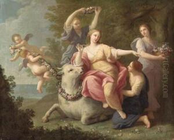 The Rape Of Europa Oil Painting by Marcantonio Franceschini)