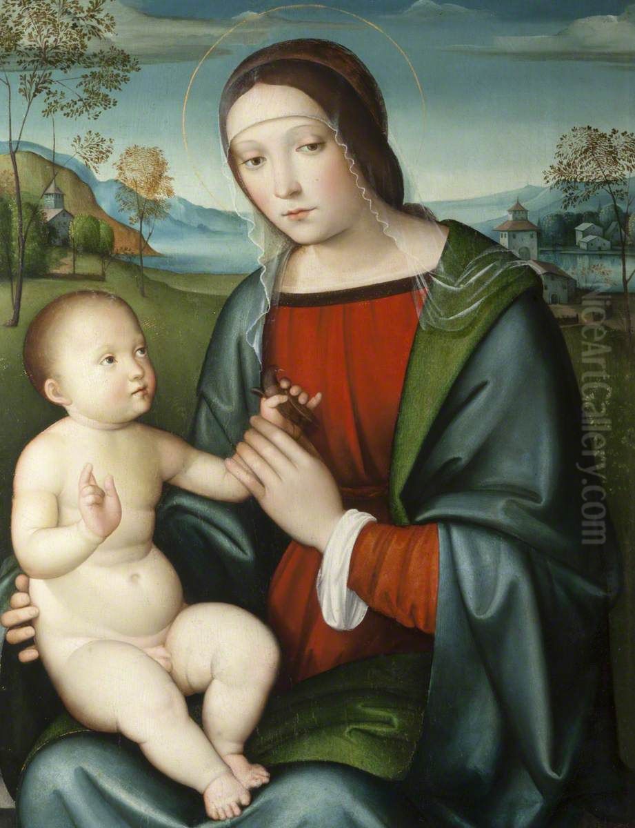 Madonna And Child Oil Painting by Francesco Francia