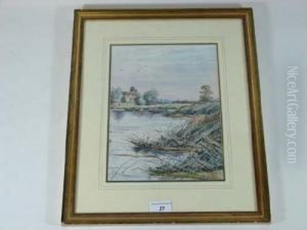 Watercolour And Gouache In The 
Isle Of Ely Initialled Lower Right Labelled Verso 11