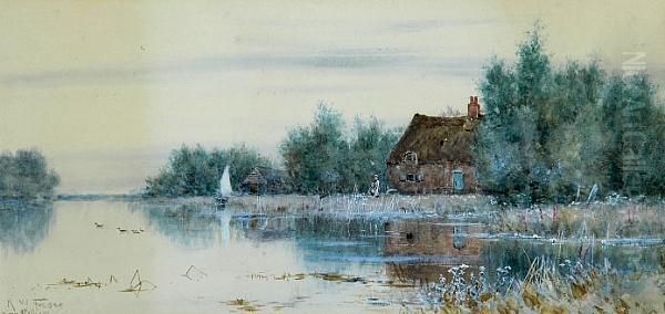 Near Stalham Oil Painting by Robert Winter Fraser