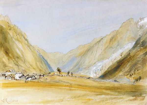 Glacier du Bois, Chamonix Oil Painting by William Callow