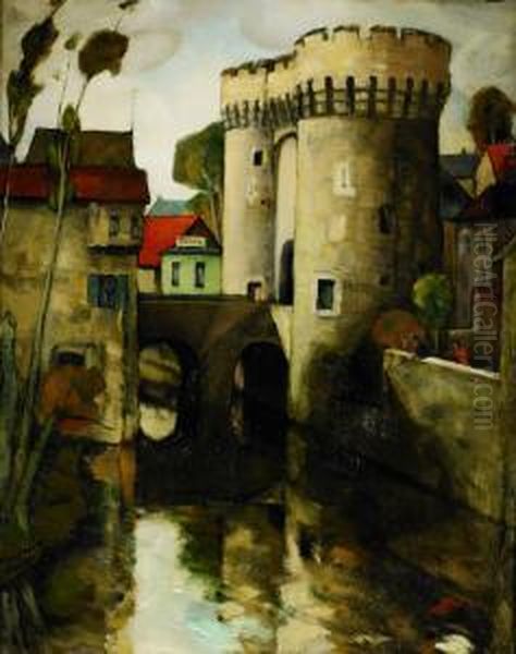 Motiv Fran Chartres Oil Painting by Carl Einar, Figge Fredriksson