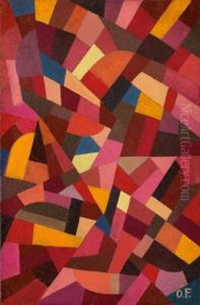 Komposition Oil Painting by Otto Freundlich