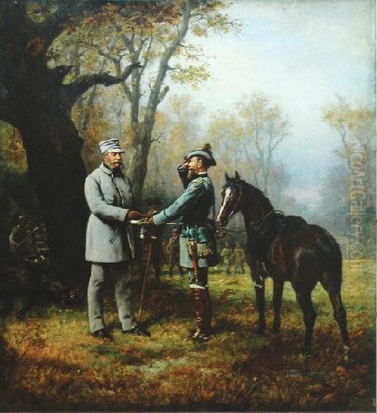 Po Polowaniu Oil Painting by Conrad Freyberg