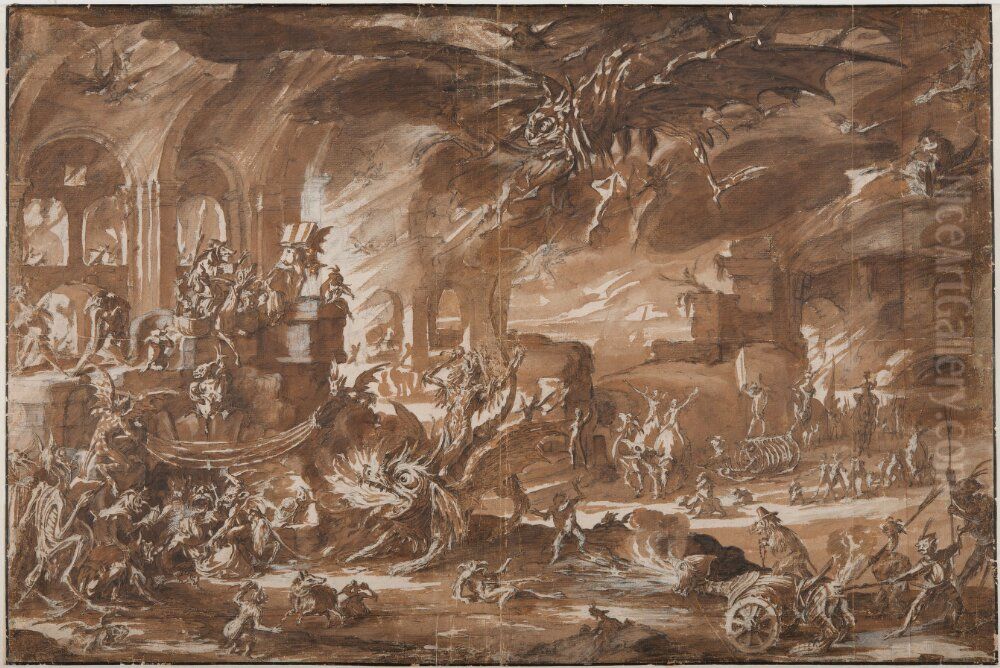 The Temptation of St. Anthony Oil Painting by Jacques Callot