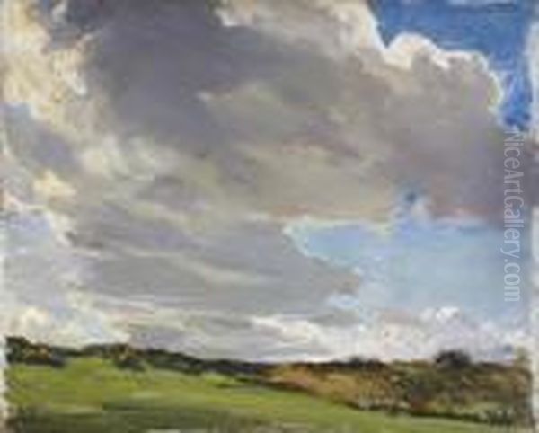 Cloud Study Oil Painting by Arthur A. Friedenson