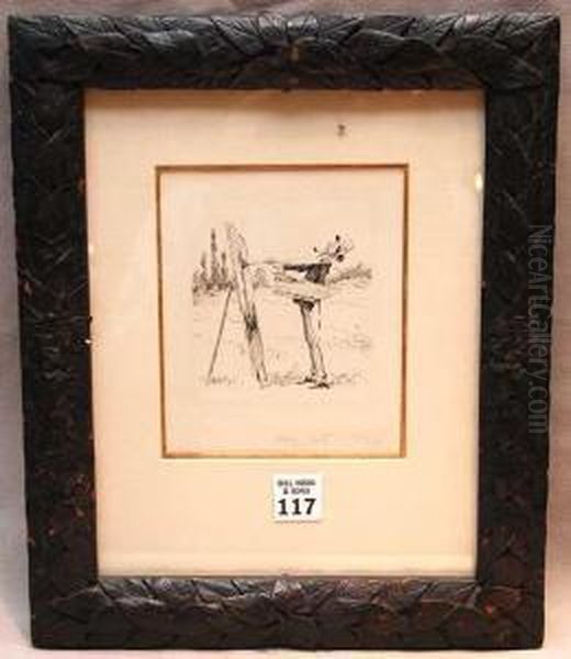 From Frost- Daggie Oil Painting by Arthur Burdett (Sr.) Frost