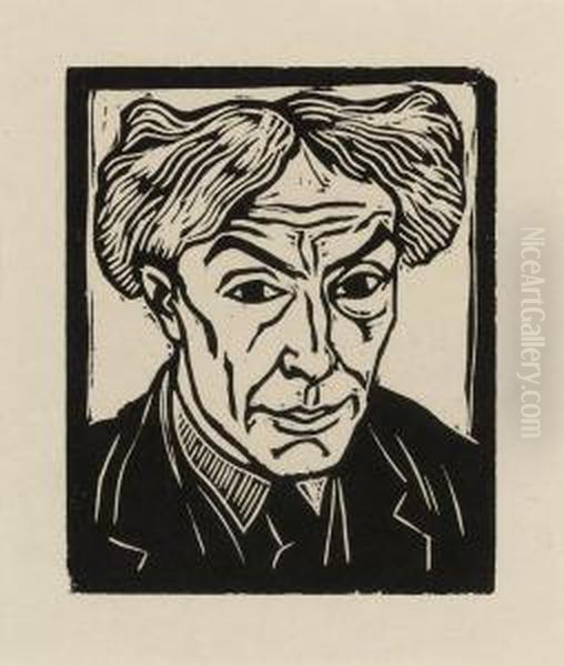 Self-portrait Oil Painting by Roger Fry