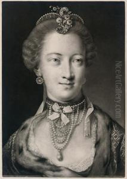 A Fashionable Lady Oil Painting by Thomas Frye