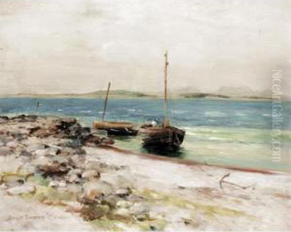 Coming Ashore Oil Painting by David Fulton