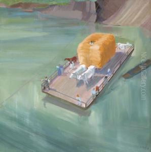 Atkeles Oil Painting by Szabo Kalman Gaborjani