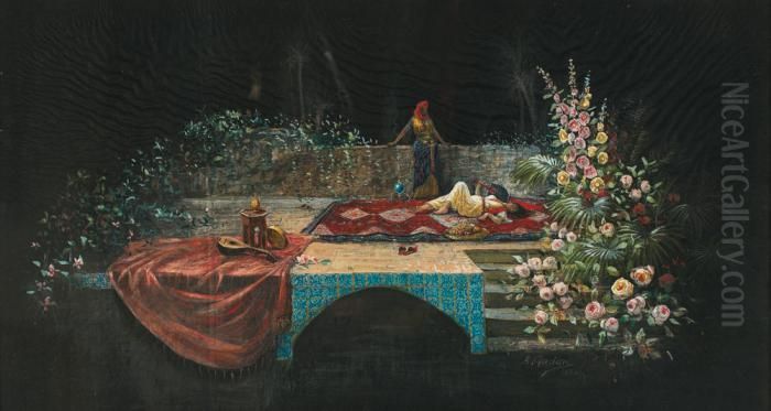 Soir D'orient Oil Painting by Antoine Gadan
