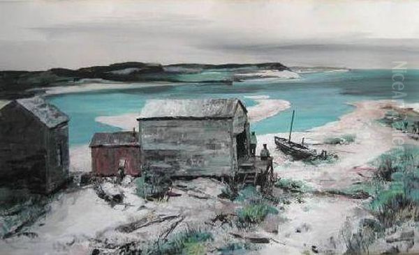 Wellfleet Oil Painting by Carl Frederick Gaertner