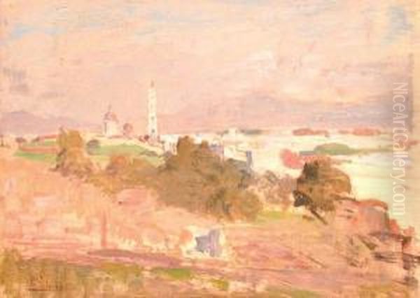 Paesaggio
Ligure Oil Painting by Leopoldo Galeota