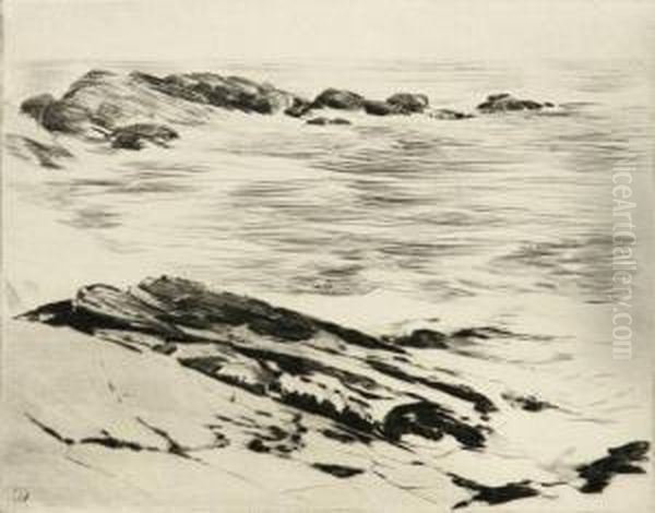 Lobster Cove Point Oil Painting by Sears Gallagher