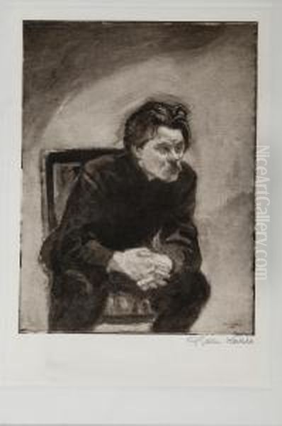 Maximgorki Oil Painting by Akseli Valdemar Gallen-Kallela