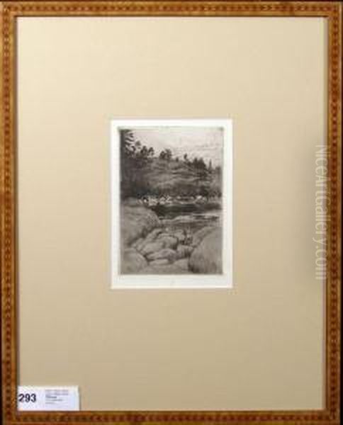 Untitled Oil Painting by Akseli Valdemar Gallen-Kallela