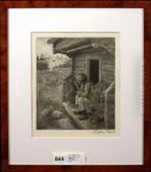 Untitled Oil Painting by Akseli Valdemar Gallen-Kallela