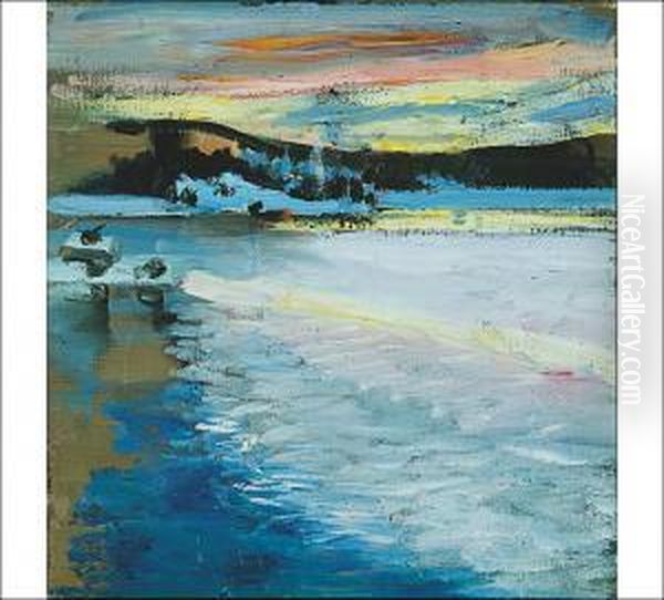 Afterglow From Kalela Oil Painting by Akseli Valdemar Gallen-Kallela