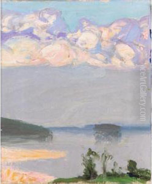Ukkospilvi (thunder Cloud) Oil Painting by Akseli Valdemar Gallen-Kallela
