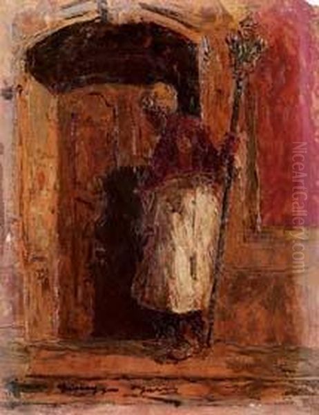 Il Confratello Oil Painting by Giuseppe Galli