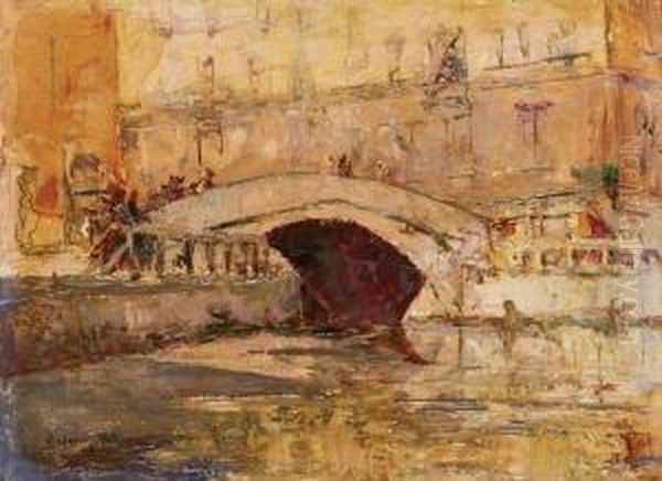 Il Tombon Di San Marco Oil Painting by Giuseppe Galli