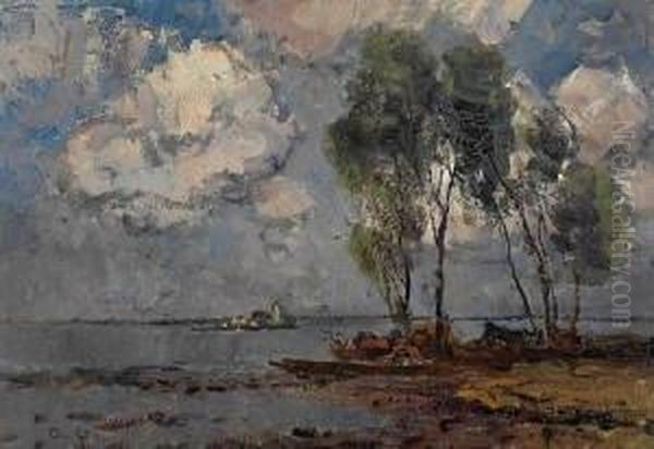 Monogr Oil Painting by Otto Gampert