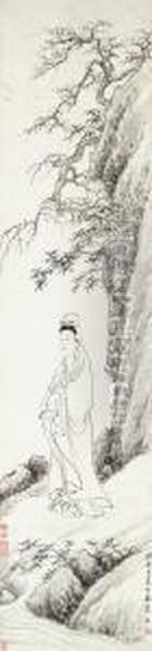 The Bodhisattva Guanyin Oil Painting by Xi Gang