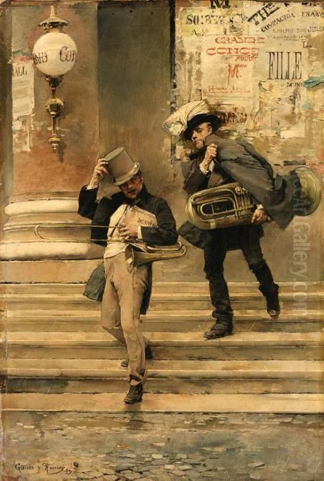 After The Concert Oil Painting by Jose Garcia Ramos