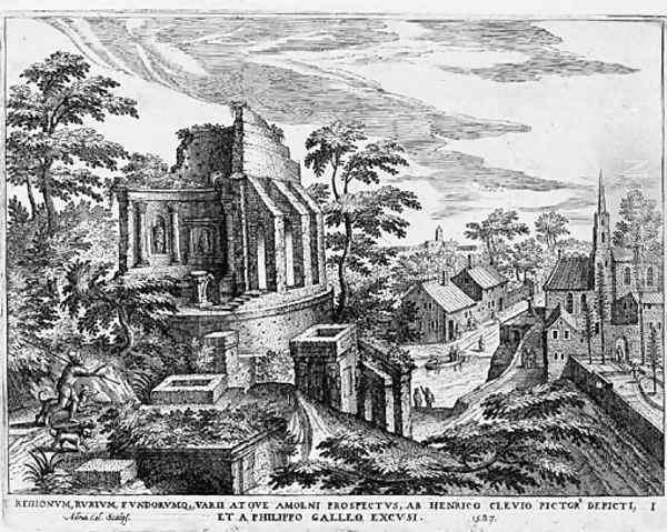 Ruinarum Varii Prospectus Ruriumq. Aliquot Delineationes Oil Painting by Joos Van Cleve