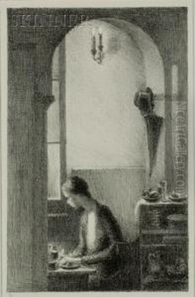 In The Alcove Oil Painting by Eliza Draper Gardiner