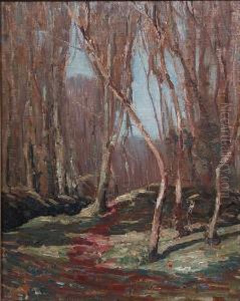 Woodland Scene ````lamorna' Oil Painting by Stanley Horace Gardiner