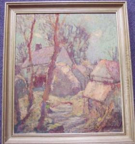 Cottage In The Woods Oil Painting by Stanley Horace Gardiner