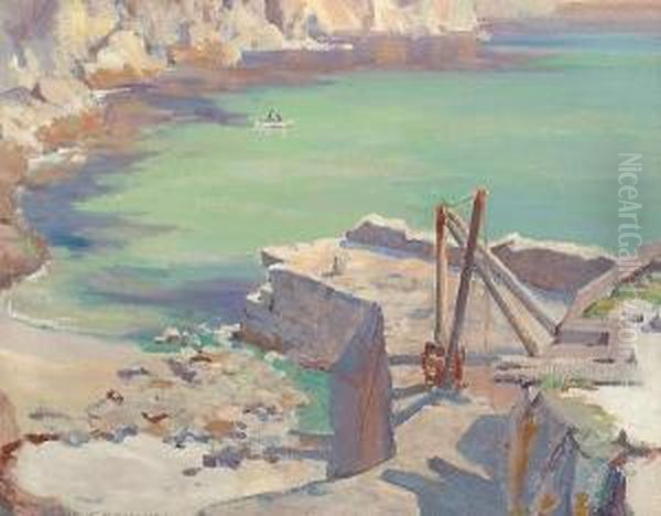 Lamorna Cove Oil Painting by Stanley Horace Gardiner