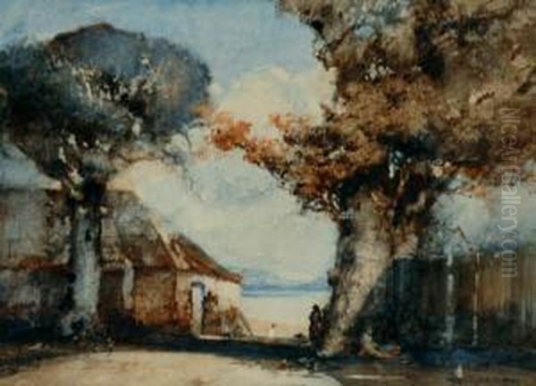 Country Laneway Oil Painting by Thomas Balfour Garrett