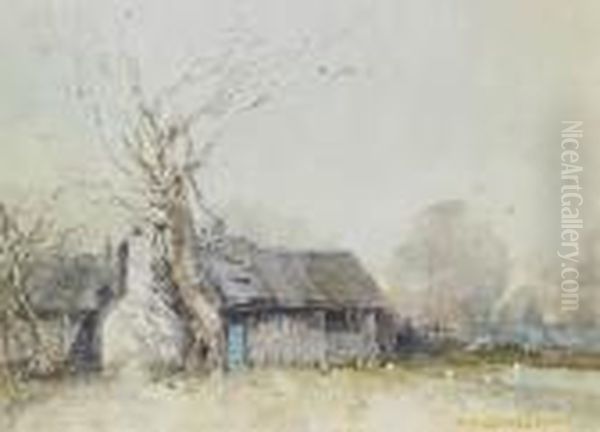 Homestead Oil Painting by Thomas Balfour Garrett