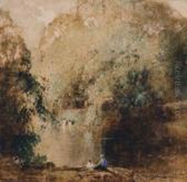 The Bathers Oil Painting by Thomas Balfour Garrett