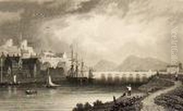 Wales Illustrated, In A Series Of Views Oil Painting by Henry G. Gastineau