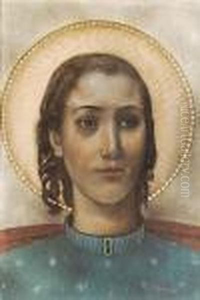 San Serafino Oil Painting by Pietro Gaudenzi